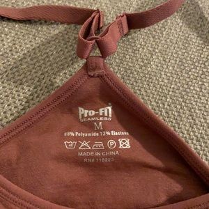 Pro-fit seamless sports bra.